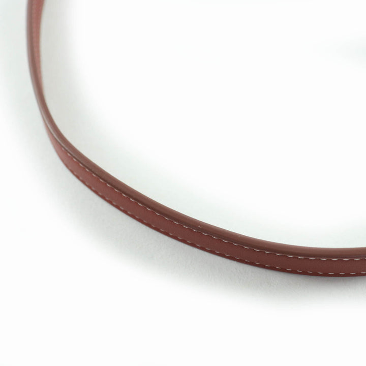 極美品☆Loro Piana ロロピアーナ レザー使い 2WAY ミニバッグ ポーチ ショルダーバッグ アイボリー ブラウン イタリア製 レディース
