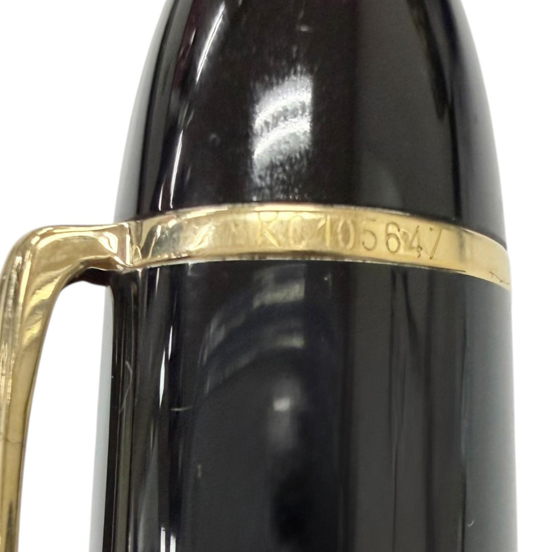 良品□MONTBLANC モンブラン マイスターシュテュック 149 ペン先18K EFニブ キャップ式 万年筆 ブラック ゴールド ドイツ製 メンズ