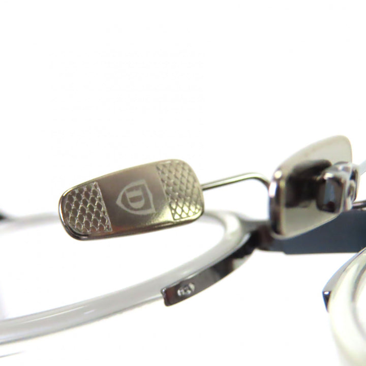 極美品▼DITA ディータ DTX131 SCHEMA-TWO メガネ 眼鏡 アイウェア アンティークシルバー クリア 49□20-145 日本製 メンズ 定価114400円