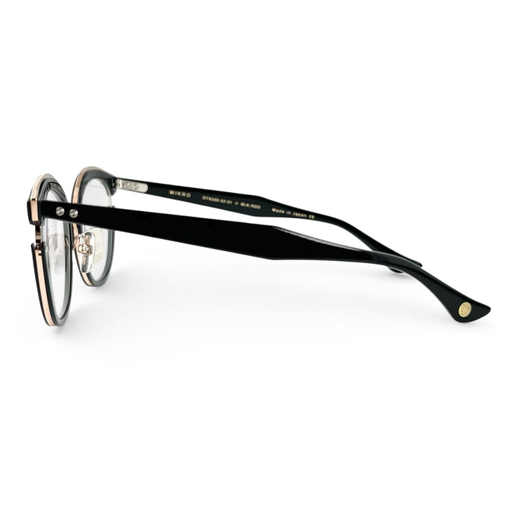 極美品▲DITA ディータ DTX500 MIKRO キャッツアイ メガネ 眼鏡 アイウェア ブラック ピンクゴールド 52□19 145 日本製 レディース
