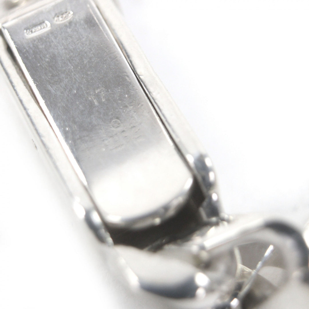良品□GUCCI グッチ ヴィンテージ SV925 喜平 チェーン ブレスレット アクセサリー シルバー 17 イタリア製 重量38.1g レディース メンズ