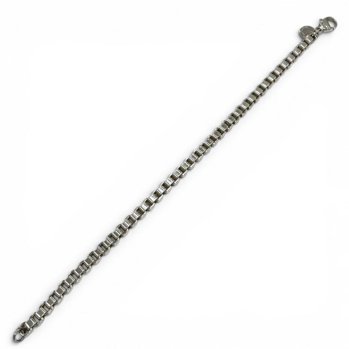 美品▼TIFFANY&amp;Co. ティファニー ベネチアン 925 チェーン ブレスレット シルバー 重量15.36g メンズ レディース アクセサリー