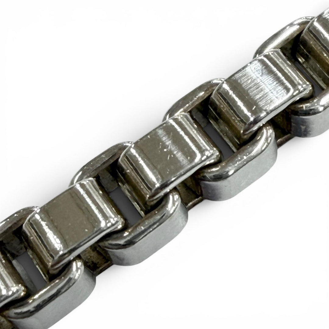 美品▼TIFFANY&amp;Co. ティファニー ベネチアン 925 チェーン ブレスレット シルバー 重量15.36g メンズ レディース アクセサリー