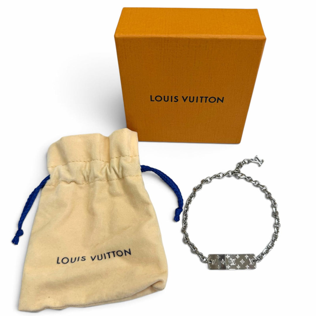 美品□LOUIS VUITTON ルイヴィトン M00681 2022年製 ブレスレット・モノグラム ボールド 現行品 アクセサリー シルバー イタリア製