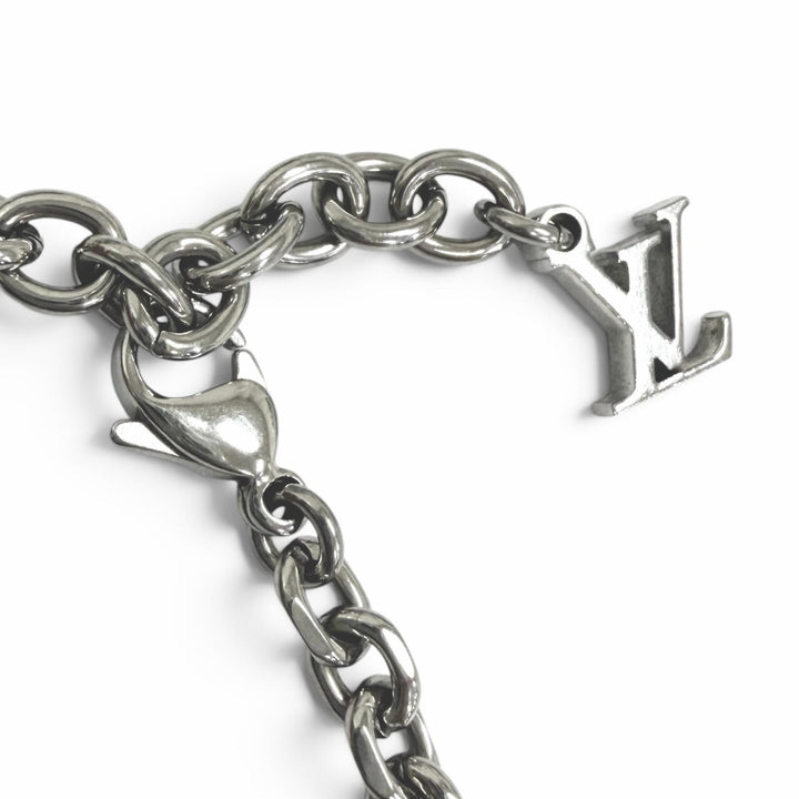 美品□LOUIS VUITTON ルイヴィトン M00681 2022年製 ブレスレット・モノグラム ボールド 現行品 アクセサリー シルバー イタリア製