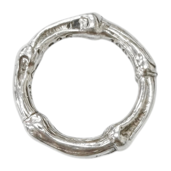 美品□TIFFANY&amp;Co. ティファニー SV925 1996 バンブー リング 指輪 アクセサリー シルバー JP9号相当 重量5.46g レディース メンズ