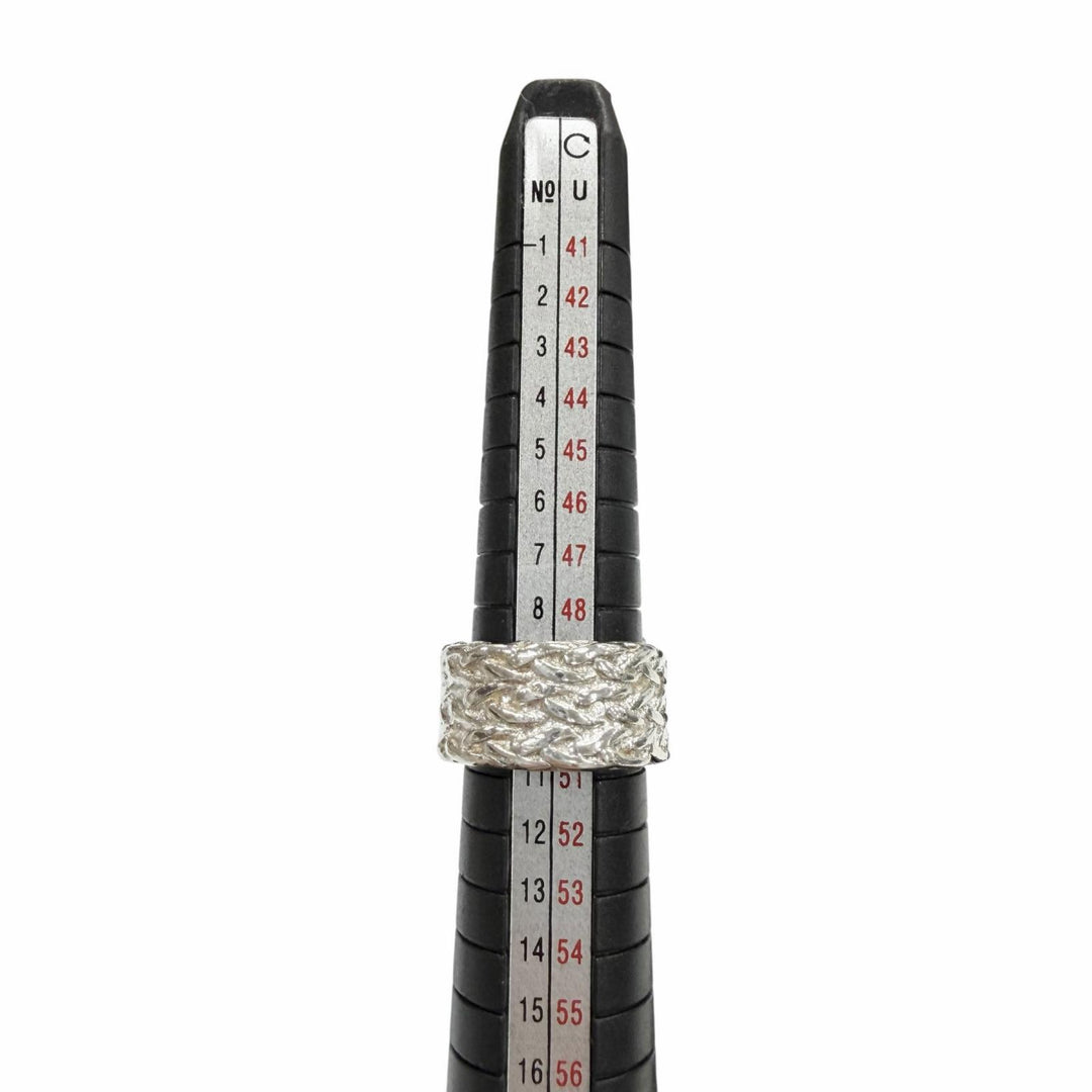 極美品▼HERMES エルメス ヴィンテージ ディアンヌ 925 リング 指輪 シルバー 52 JP10号 重量13.2g メンズ レディース アクセサリー