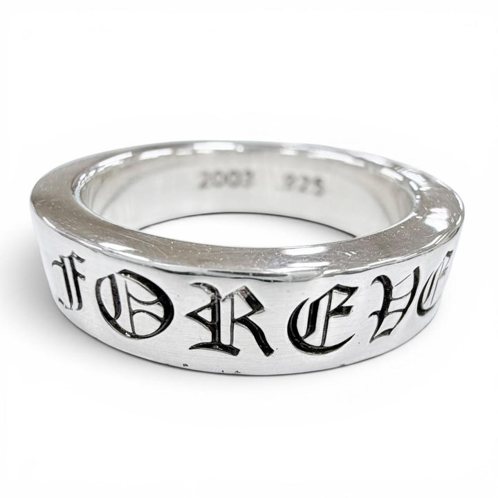 極美品◇CHROME HEARTS クロムハーツ SPACER FOREVER 6mm スペーサー フォーエバー 6mm リング 925 指輪 シルバー JP21号 重量12.4g