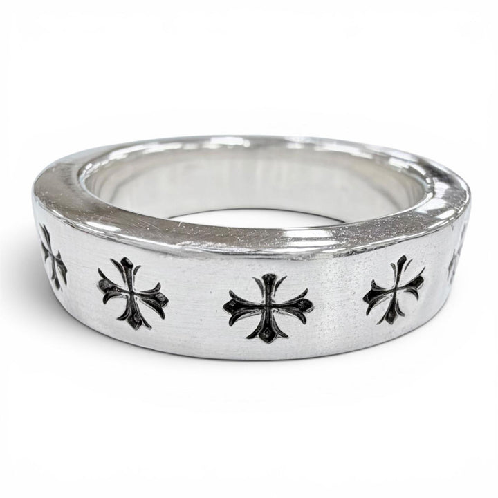 極美品◇CHROME HEARTS クロムハーツ SPACER FOREVER 6mm スペーサー フォーエバー 6mm リング 925 指輪 シルバー JP21号 重量12.4g