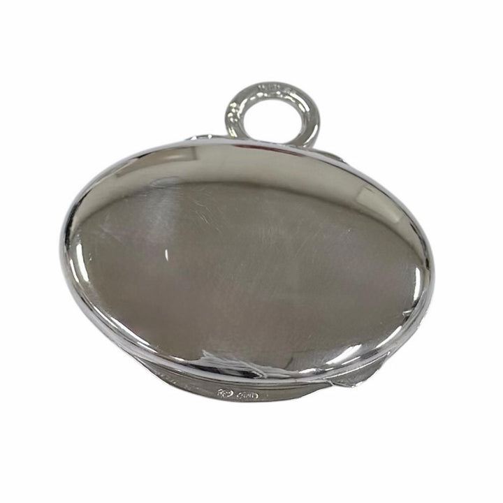 美品☆HERMES エルメス 925 ピルケース レザー使い ペンダント ネックレス シルバー 重量22.2g レディース