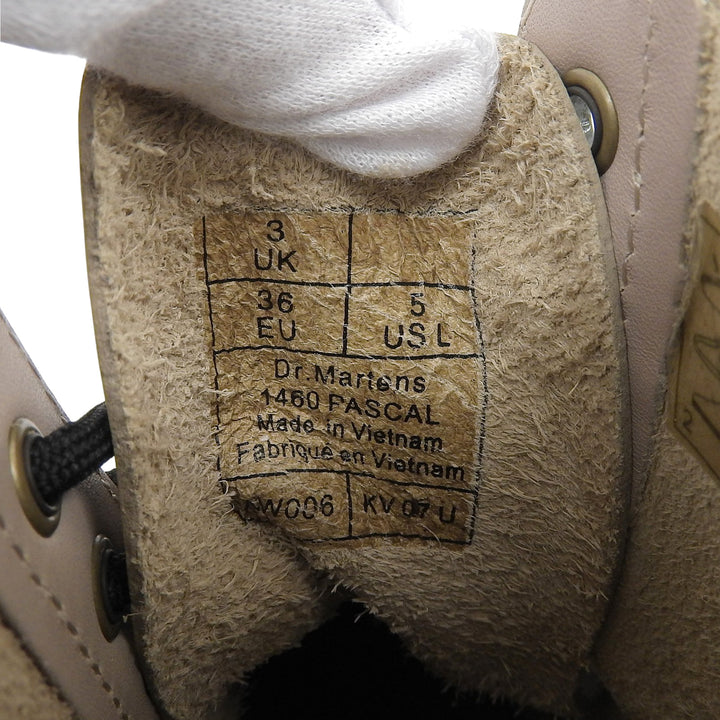 未使用品▲Dr.Martens ドクターマーチン 1460 PASCAL 8ホール レースアップ レザー ショートブーツ ピンクベージュ UK3 レディース 箱付
