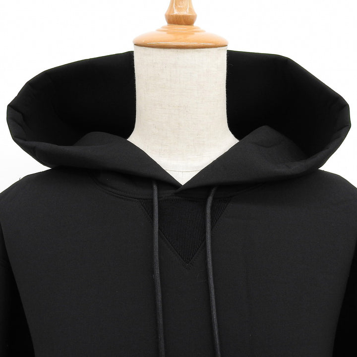美品▲Sacai サカイ 23AW 23-06769 Suiting Bonding Hoodie ウール混 フーデッド パーカー ワンピース 黒 3 日本製 正規品 レディース