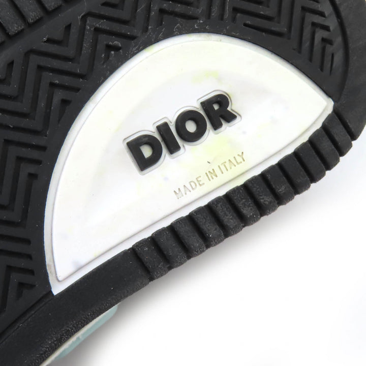 美品△DIOR STONE ISLAND ディオール オム ストーンアイランド 24SS 1947足限定 B57 レザー スニーカー ブラック 39 保存袋付き 伊製