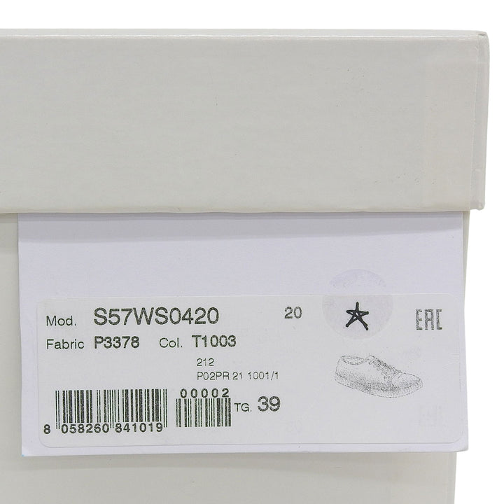 未使用品▲Maison Margiela 22 メゾンマルジェラ22 S57WS0420 REPLICA レプリカ キャンバス ヴィンテージ加工 ローカットスニーカー 39
