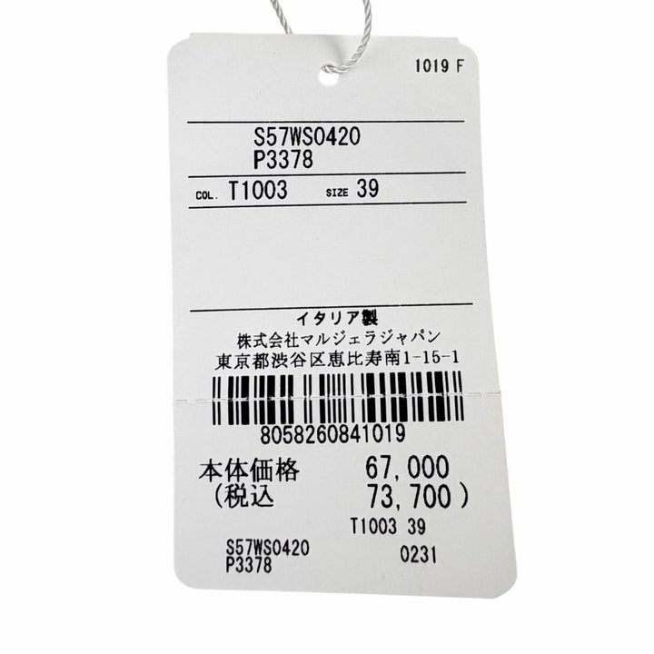 未使用品▲Maison Margiela 22 メゾンマルジェラ22 S57WS0420 REPLICA レプリカ キャンバス ヴィンテージ加工 ローカットスニーカー 39