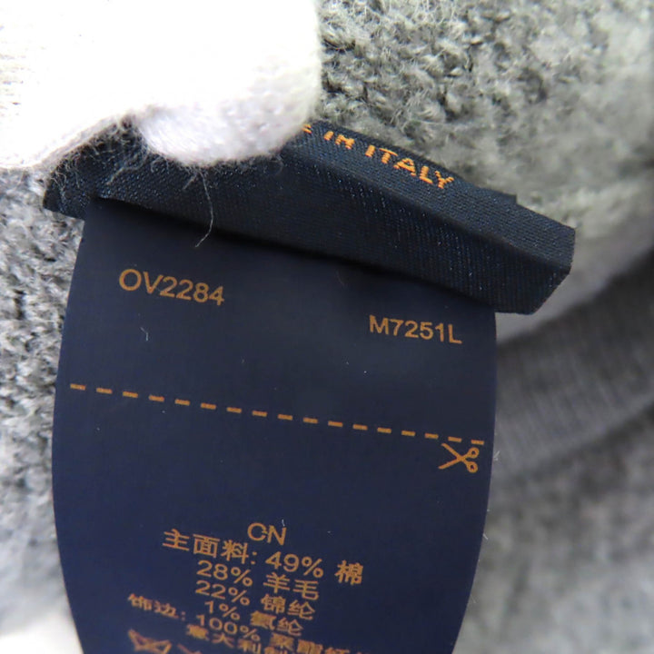 極美品◇LOUIS VUITTON ルイヴィトン M7251L キャップ･ウールグラム モノグラム ハット グレー 箱・保存袋付き 伊製 正規品 レディース