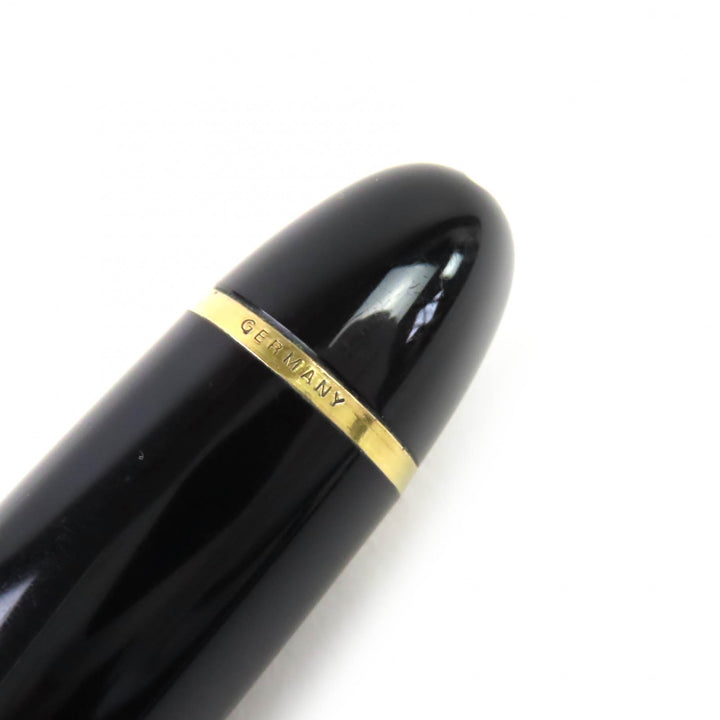 良品△MONTBLANC モンブラン マイスターシュテュック149 ペン先14K EFニブ ホワイトスター 万年筆 ブラックゴールド ドイツ製 メンズ