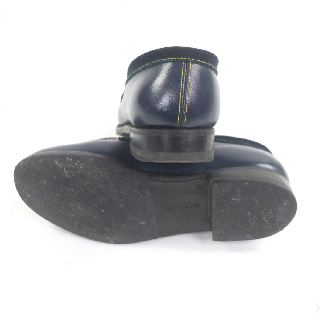 美品★J.M WESTON ジェイエムウエストン 82-EAG-180-10 82ラスト シグニチャー レザー ローファー ネイビー 3/D フランス製 レディース