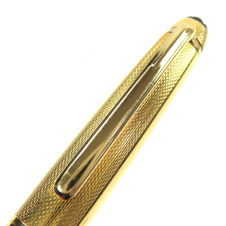良品▼MONTBLANC モンブラン マイスターシュテュック ソリテール 1444 90S ペン先18K プレート バーレイ ホワイトスター 万年筆 ゴールド