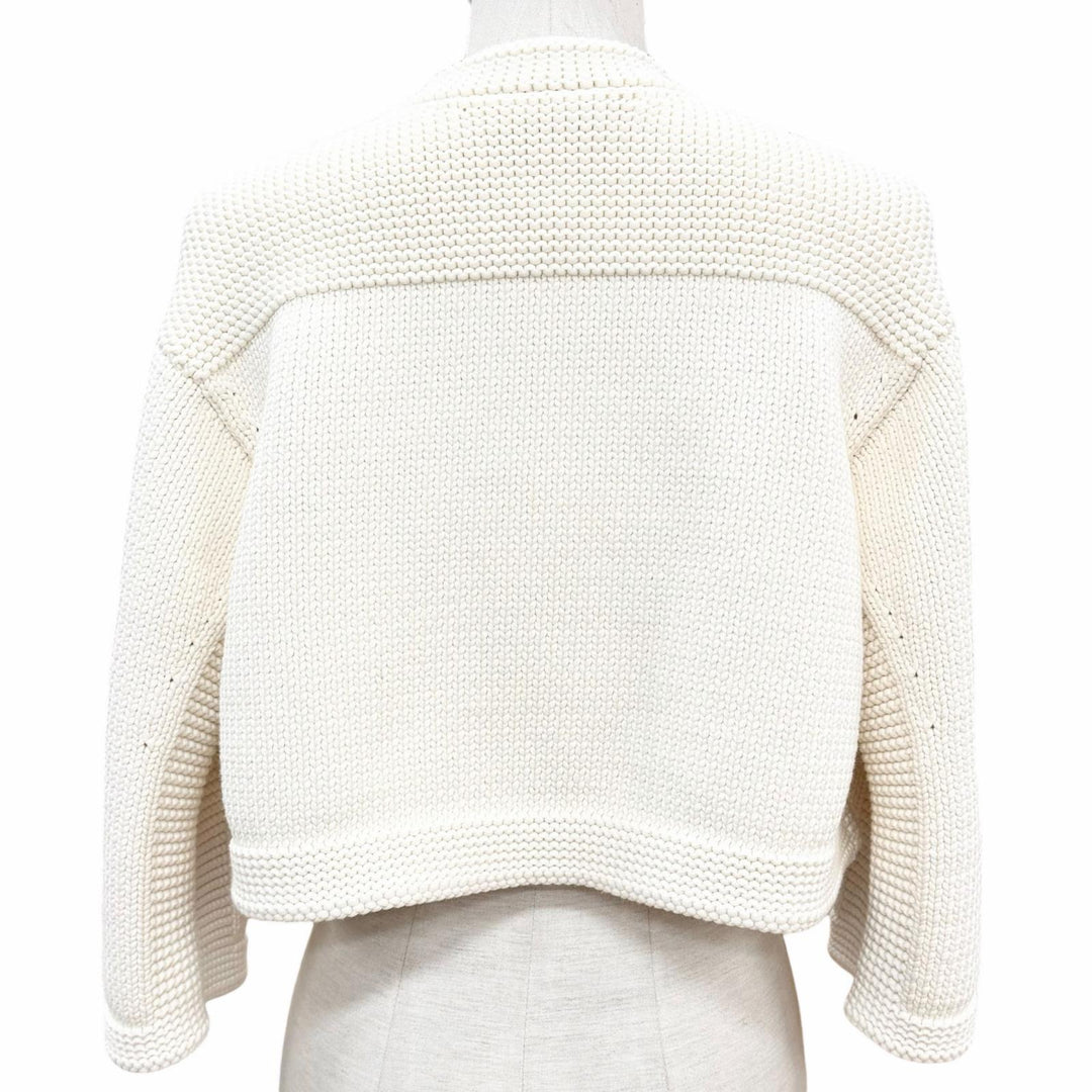 【ドンドン見直し】未使用品◇CHANEL シャネル 2025年製 P79983 ココマークボタン クロップド ジャケット 36 伊製 正規品 定価598700円