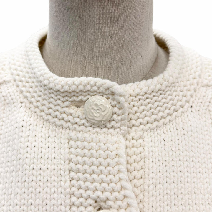 【ドンドン見直し】未使用品◇CHANEL シャネル 2025年製 P79983 ココマークボタン クロップド ジャケット 36 伊製 正規品 定価598700円