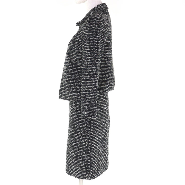 極美品◇CHANEL シャネル ヴィンテージ 03C P20548/P20413 ウール マトラッセココボタン付き ツイード セットアップ スーツ 34 正規品