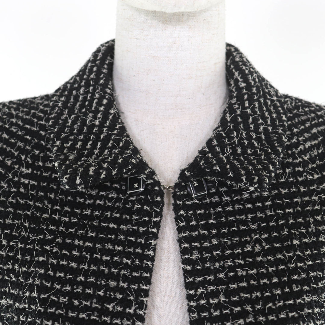 極美品◇CHANEL シャネル ヴィンテージ 03C P20548/P20413 ウール マトラッセココボタン付き ツイード セットアップ スーツ 34 正規品