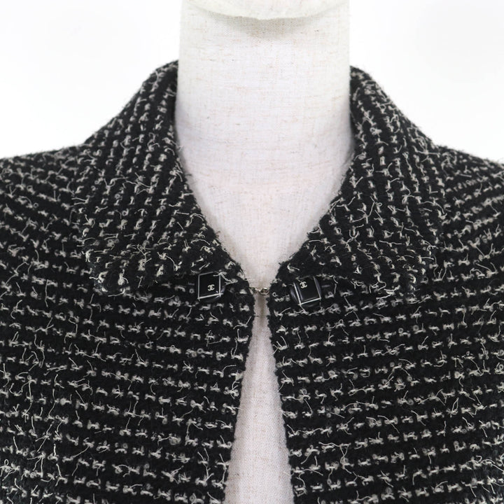 極美品◇CHANEL シャネル ヴィンテージ 03C P20548/P20413 ウール マトラッセココボタン付き ツイード セットアップ スーツ 34 正規品