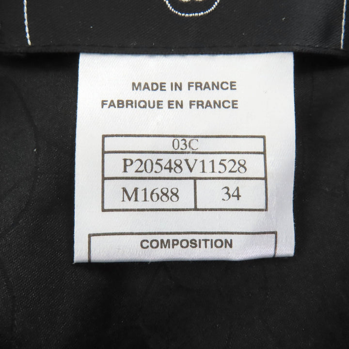 極美品◇CHANEL シャネル ヴィンテージ 03C P20548/P20413 ウール マトラッセココボタン付き ツイード セットアップ スーツ 34 正規品