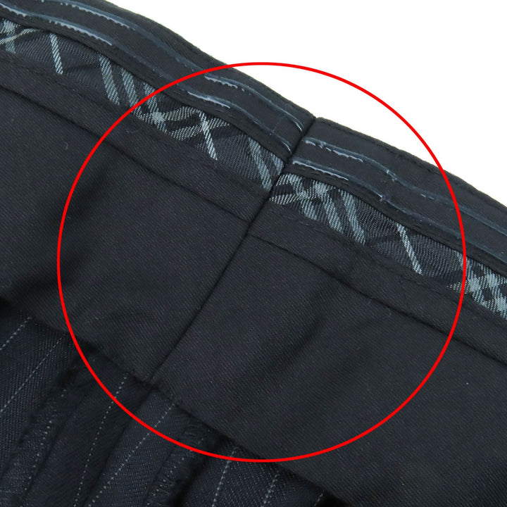 極美品△BURBERRY BLACK LABEL バーバリーブラックレーベル ウール ストライプ シングルジャケット パンツ スーツ セットアップ S/73