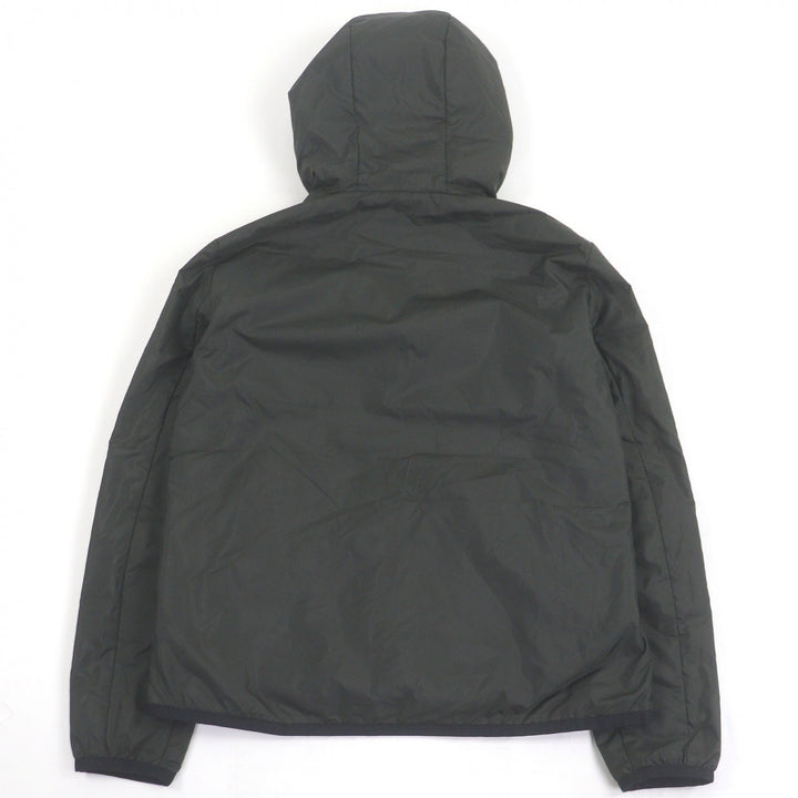 極美品□EMPORIO ARMANI エンポリオ アルマーニ 20AW 黒タグ ロゴワッペン ナイロンパーカー ブルゾンジャケット カーキ S 正規品 メンズ