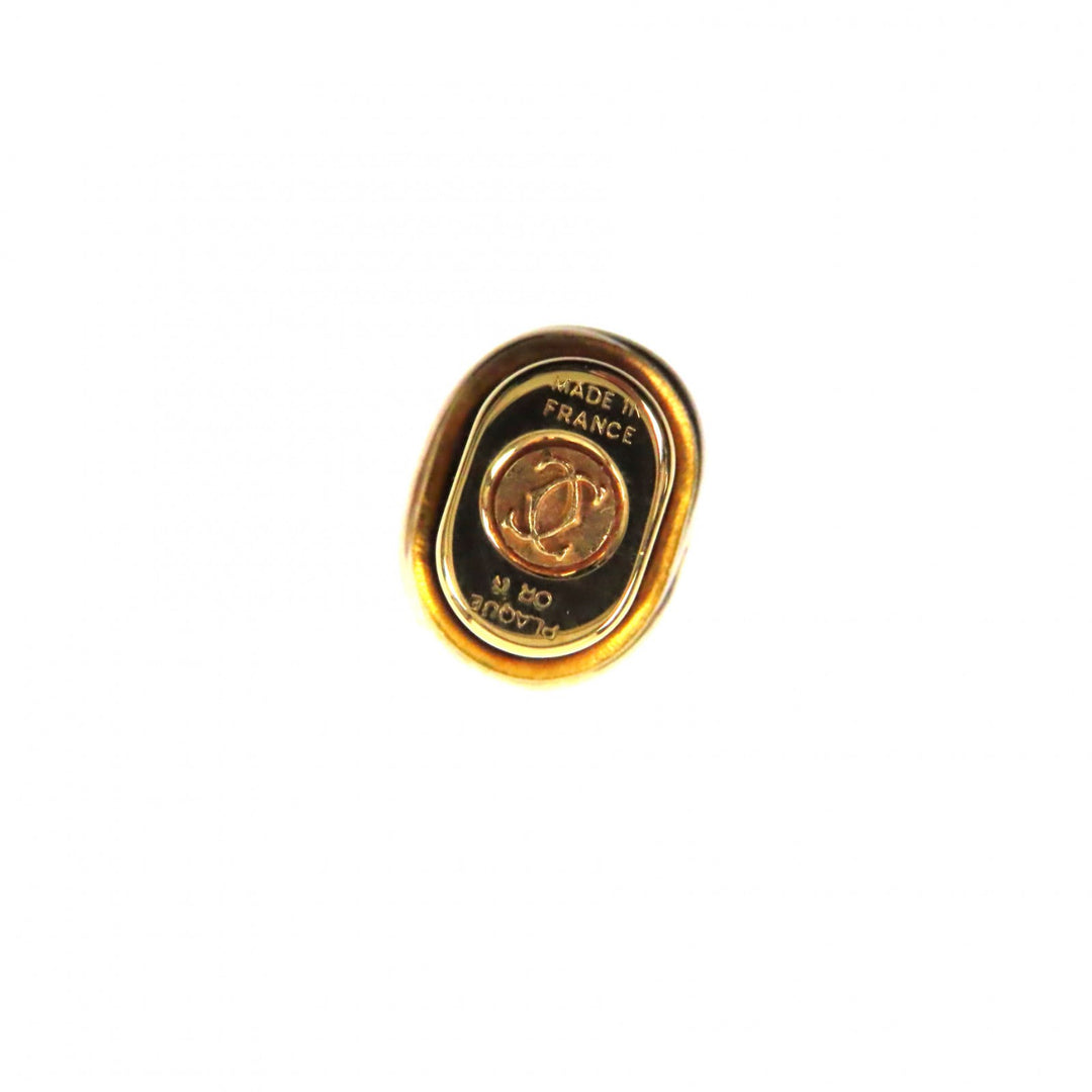 極美品▼Cartier カルティエ ヴィンテージ トリニティ キャップ式 ボールペン ゴールド ケース付き フランス製 メンズ