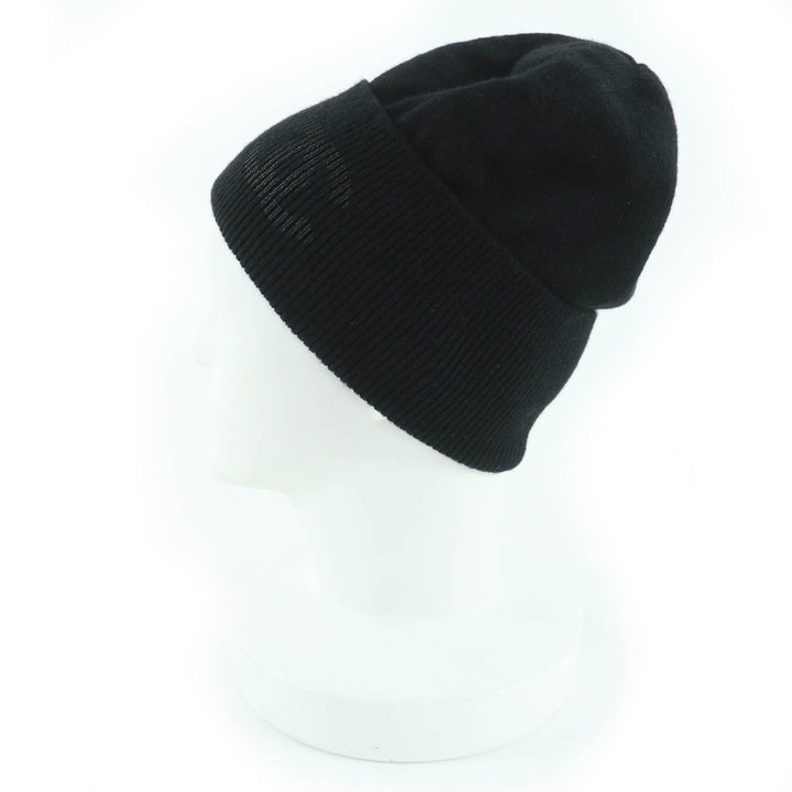 美品☆CHANEL シャネル AA9335 カシミヤ100％ ココマーク ビーニー ニットキャップ 帽子 ブラック イタリア製 正規品 レディース