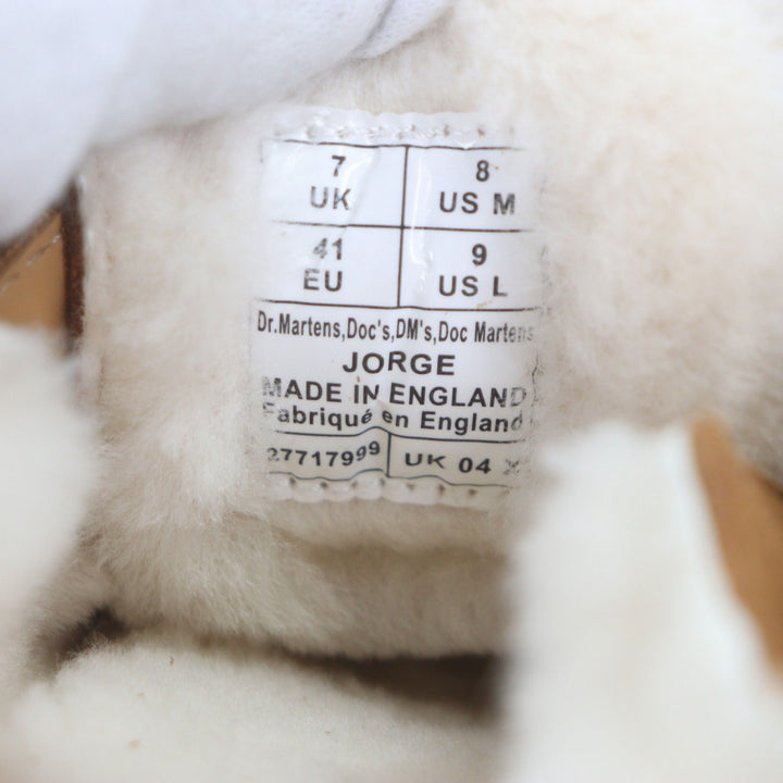 極美品▼Dr.Martens ドクターマーチン JORGE SHEARLING MULE スウェードレザー サンダル ブラウン 7 イングランド製 メンズ