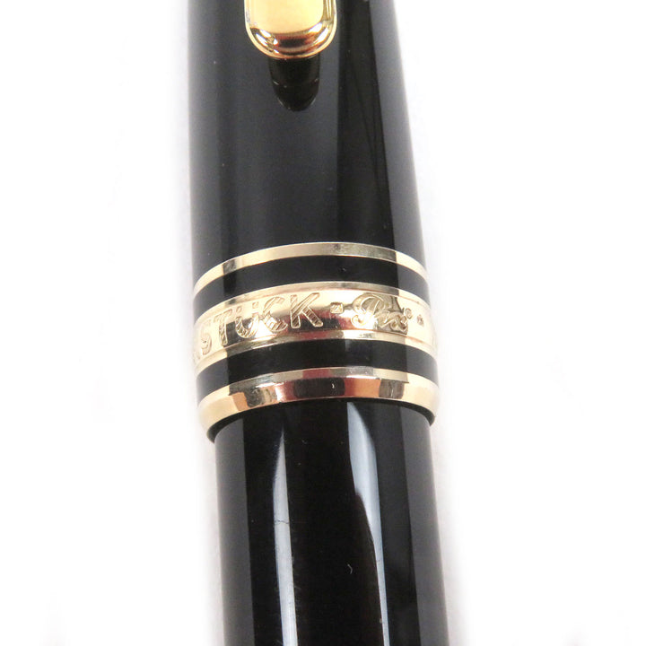 良品□MONTBLANC モンブラン マイスターシュテュック クラシック Pix ツイスト式 ボールペン ブラック ゴールド ドイツ製 筆記確認済
