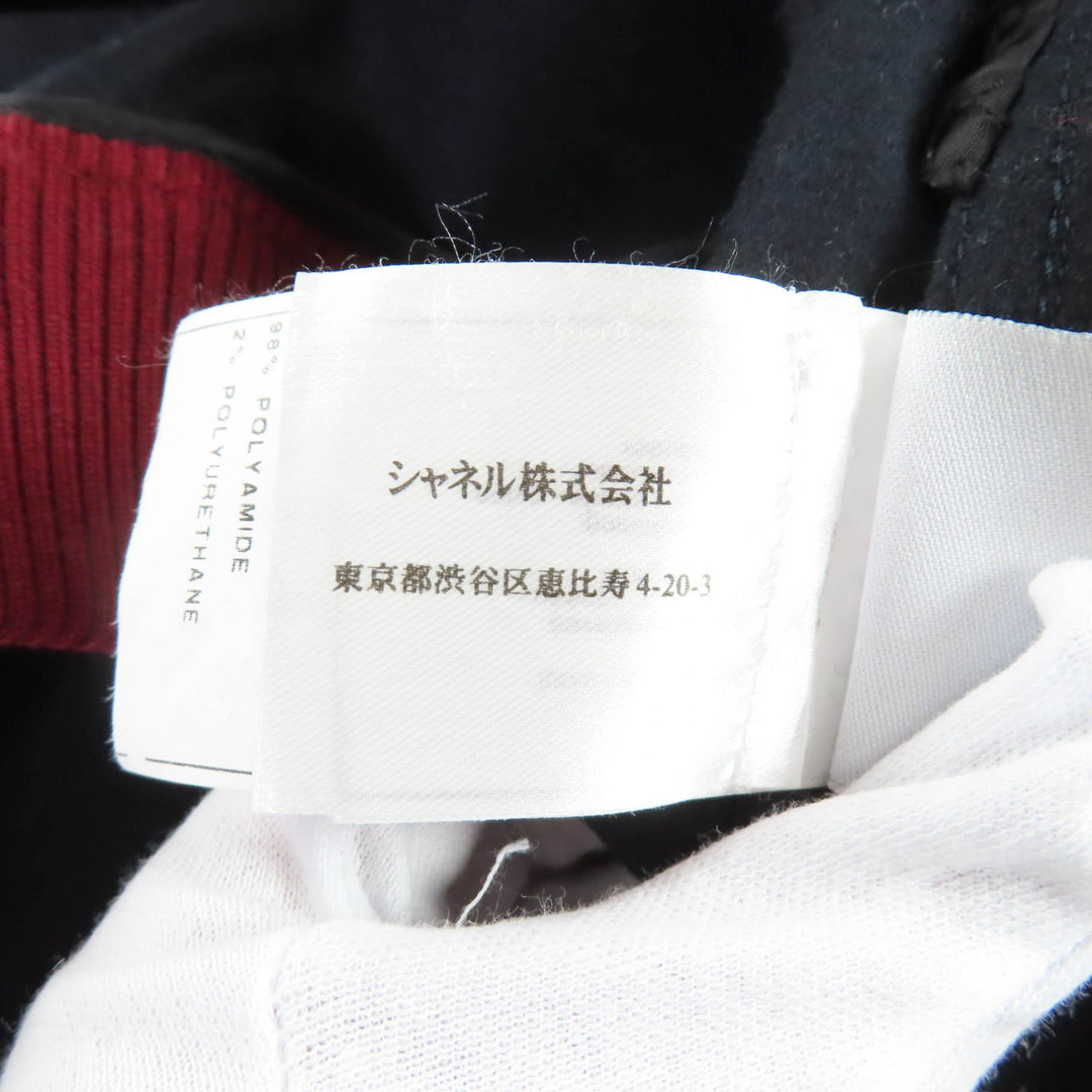 極美品★シャネル ヴィンテージ 04P P23442 ココマーク 袖レザー スポーツライン ベースボールジャケット 希少サイズ44 正規品
