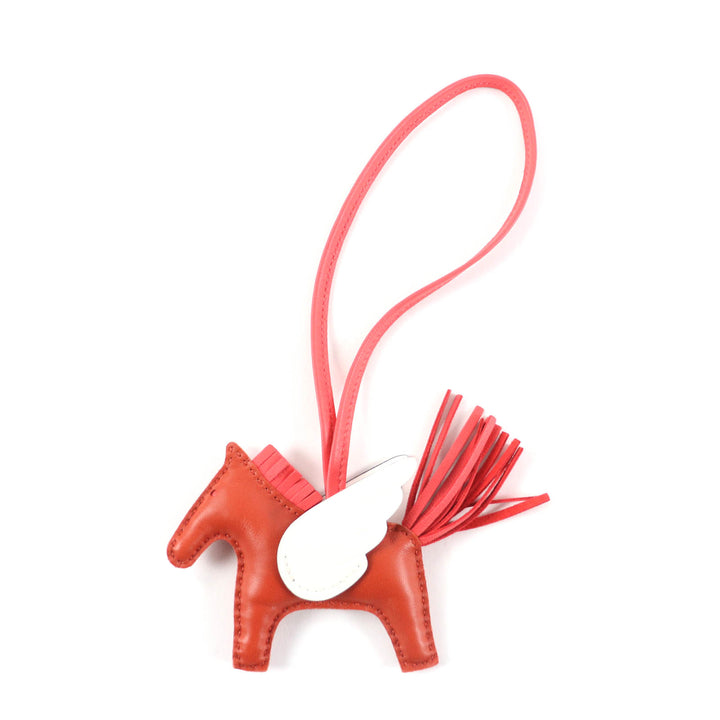 未使用品★HERMES エルメス ロデオチャーム ペガサスPM カーネリアン/ローズテキサス/ホワイト アニョーミロ バッグチャーム U刻印 箱付