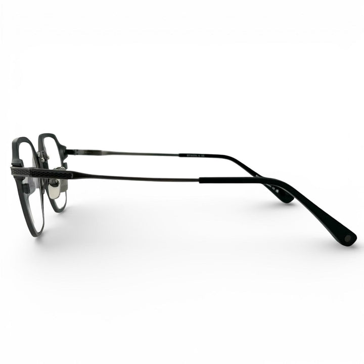 極美品▲DITA ディータ DTS425 UNION-THREE メガネ 眼鏡 アイウェア マットブラック アンティークシルバー 49□19 145 定価114400円