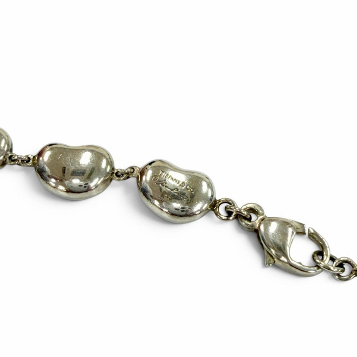 美品☆TIFFANY&amp;Co. ティファニー エルサペレッティ ビーン デザイン 925 ネックレス シルバー 重量30.9g レディース 箱・保存袋付き
