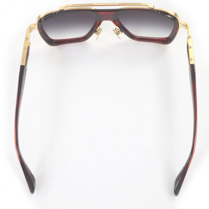 極美品□DITA ディータ DTS403 LXN-EVO ツーブリッジ サングラス アイウェア レッド ゴールド 54□19-145 デモレンズ 日本製 定価169400
