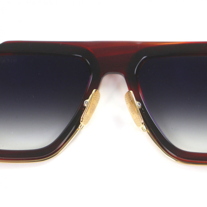 極美品□DITA ディータ DTS403 LXN-EVO ツーブリッジ サングラス アイウェア レッド ゴールド 54□19-145 デモレンズ 日本製 定価169400
