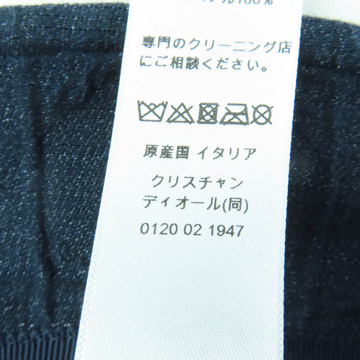 極美品☆Christian Dior クリスチャンディオール 42TCE923A155 TEDDY-D カナージュ デニム ボブハット 帽子 インディゴブルー 57 正規品