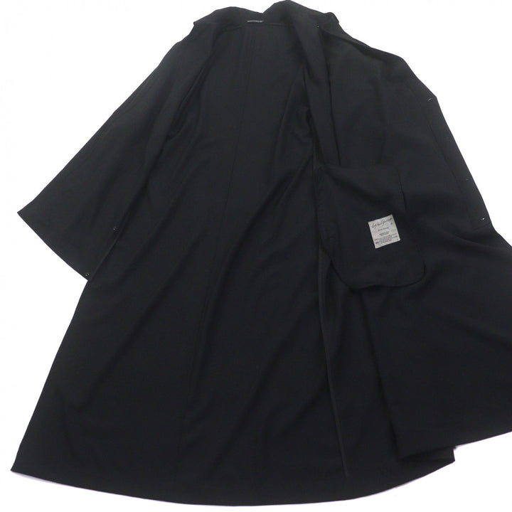極美品▼Yohji Yamamoto POUR HOMME ヨウジヤマモトプールオム 19AW HC-D01-531 ウールギャバジン チャンパオドレス ロングコート 正規品