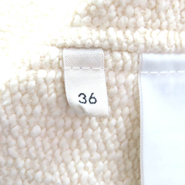 極美品△CELINE セリーヌ 23SS 2V81G285Q コットン ロゴ型押し レザーベルト金具 フーデット カーディガン アイボリー 36 仏製 正規品