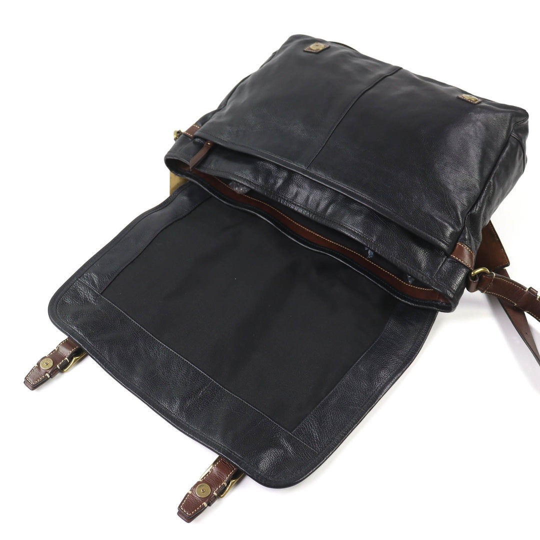 美品△COACH コーチ 70386 HARRISON LEATHER MEDIUM MESSENGER ハリソンレザーミディアムメッセンジャー ショルダーバッグ ブラック 袋付