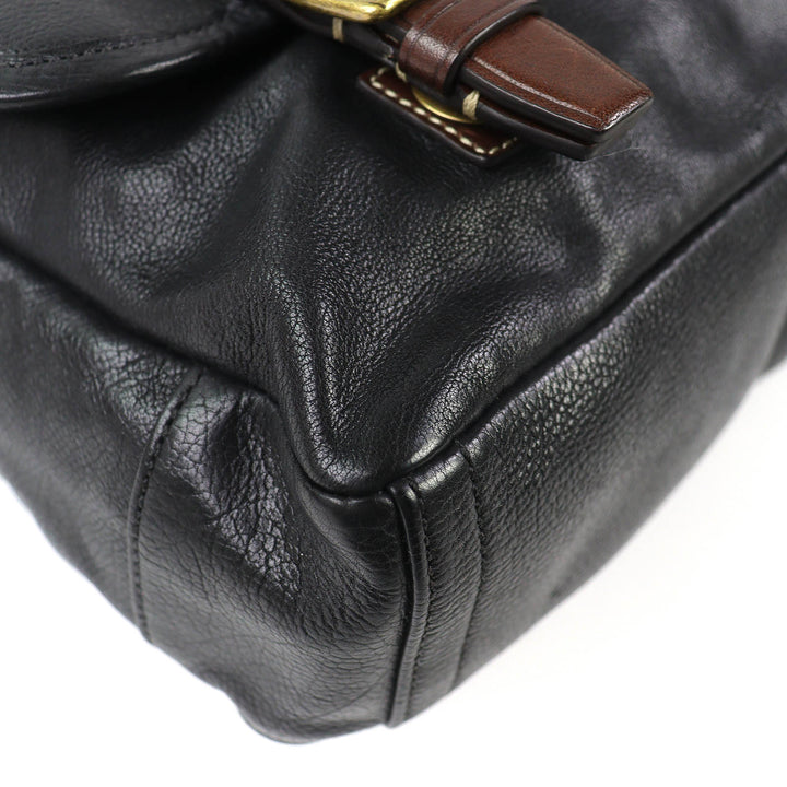 美品△COACH コーチ 70386 HARRISON LEATHER MEDIUM MESSENGER ハリソンレザーミディアムメッセンジャー ショルダーバッグ ブラック 袋付