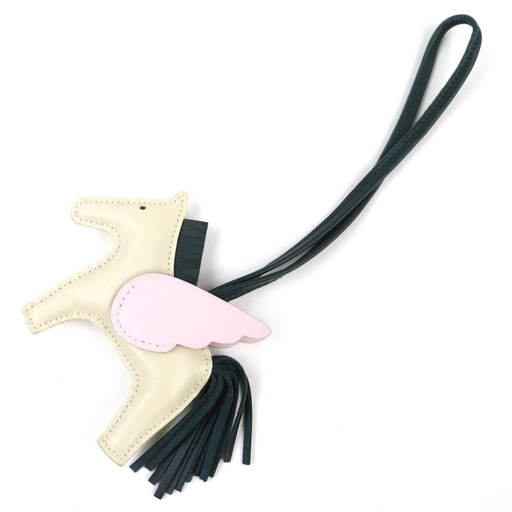 美品△HERMES エルメス ロデオチャーム ペガサスPM アニョーミロ スイフト クレ/モーヴペール/ヴェールシプレ バッグチャーム U刻 仏製