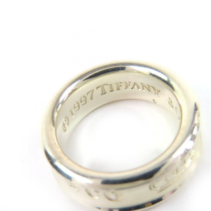 極美品△TIFFANY&amp;Co. ティファニー 1997年製 1837 ナロー リング 925 指輪 シルバー 日本サイズ約8号相当 重量7.56g レディース メンズ