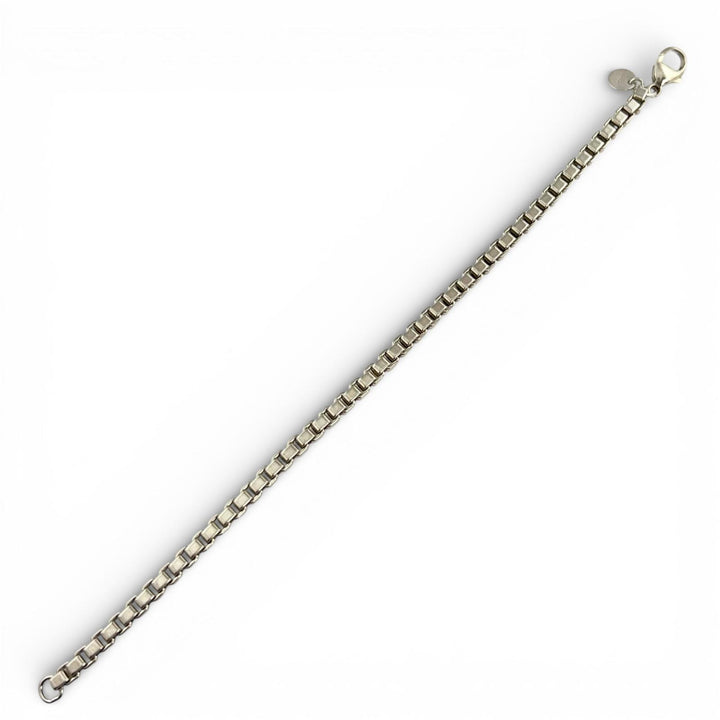 美品▲TIFFANY&amp;Co. ティファニー ベネチアン ブレスレット SV925 全長19cm アクセサリー シルバー 重量16.3g メンズ レディース