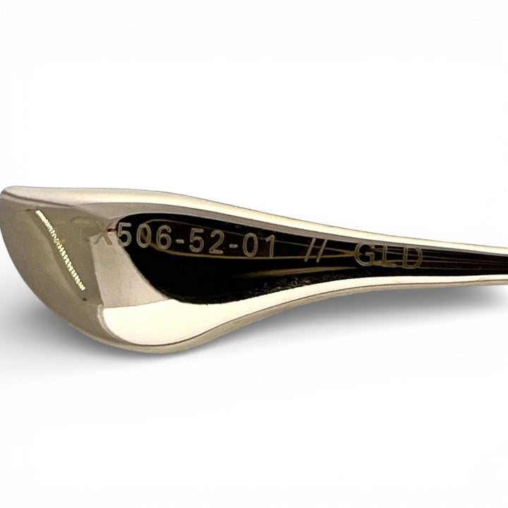 極美品▲DITA ディータ DTX506 BELIEVER(-) ビリーバー HYDE着用モデル ラウンド メガネ アイウェア ゴールド 52□20 145 メンズ
